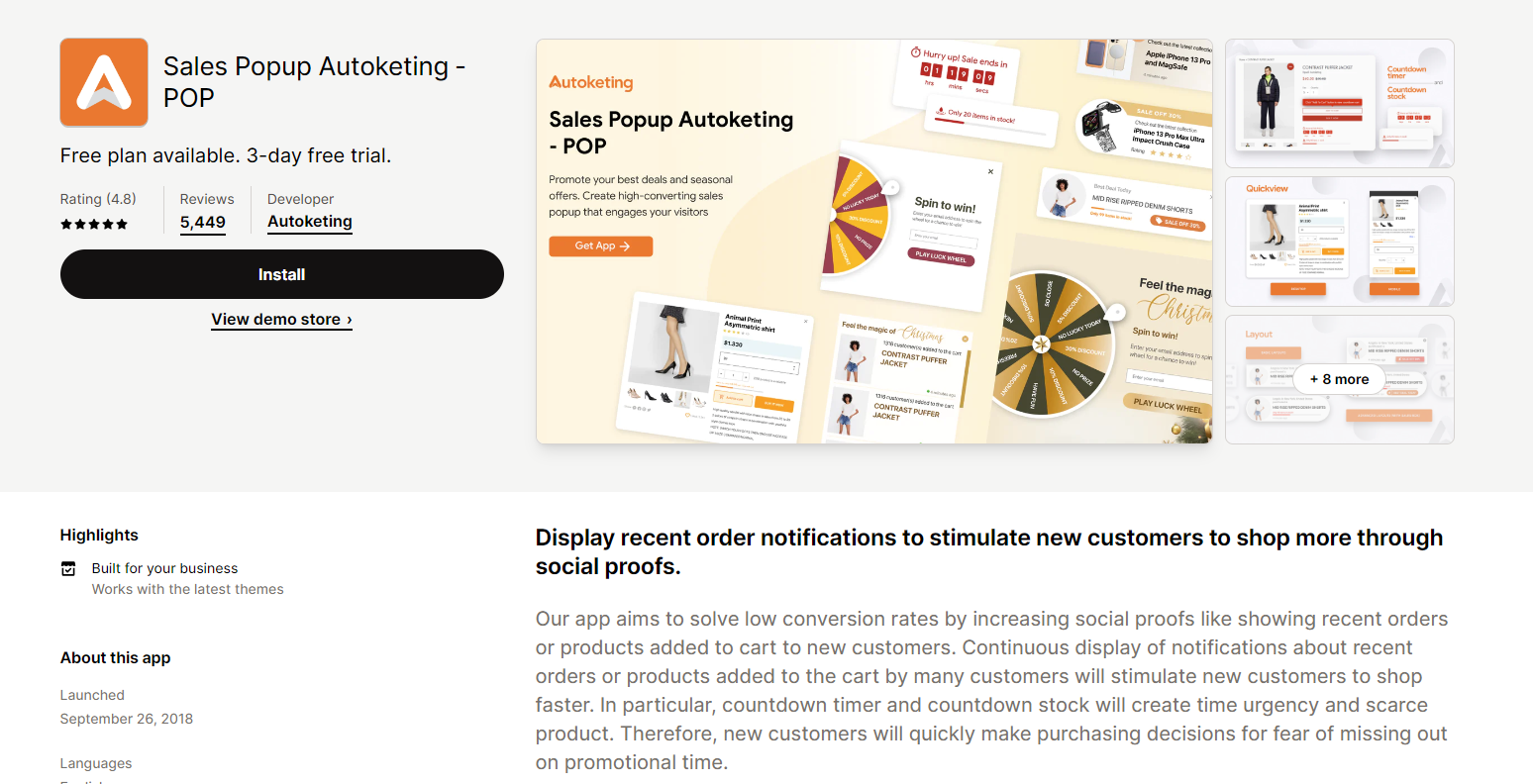 Countdown Timer shopify app